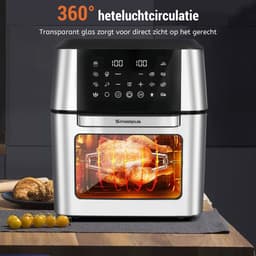 Sinaopus XXL Airfryer & Mini Oven in één – 13L Extra Grote Capaciteit – Inclusief 4 Accessoires – 12 Voorgeprogrammeerde Functies – LED Display – Makkelijk te Reinigen — thumbnail 5