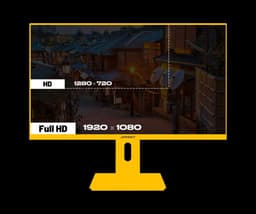 JAPANNEXT Gaming Monitor 23.8" IPS Full HD (1920x1080) 165Hz 1ms Pastel Geel | JN-I238F165-HSP-YE — thumbnail 5