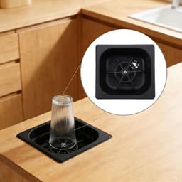 Automatische Bekerwasser - Kraanwasser Glasreiniger - Snelle Reiniging - Hogedruk Spoeling - 17.5 cm - Zwart — thumbnail 4