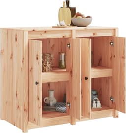 Buitenkeuken Kast - Tuinkast Opbergkast - Buiten Koken - Massief Hout - 109 x 57.6 x 14.5 cm - Houtkleur — thumbnail 2