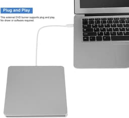 Externe DVD Brander - Draagbare Drive - Bestanden Archiveren - Stille Werking - 20 x 17 x 3 cm - Zwart — thumbnail 3
