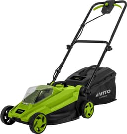 Draadloze Grasmaaier - Accu Grasmaaier - Gazon Onderhoud - Compact Ontwerp - 32 cm Maaibreedte - Grijs — thumbnail 3
