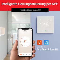 Kamerthermostaat Wifi - Slimme Thermostaat - Verwarming Regelen - App Bediening - 230 V 16 A - Wit — thumbnail 5