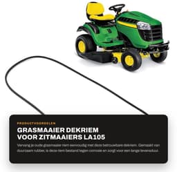 Dailygoods- Grasmaaierdekriem Gemodificeerd - Hoogwaardig Rubber - Betrouwbaar Accessoire - Geschikt voor LA105/LA110/LA115 - Eenvoudig te Installeren - Corrosiebestendig - Maaierriem — thumbnail 5