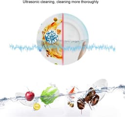 Mini Afwasmachine - Draagbare Wasmachine - Snel Afwassen - Ultrasone Bubbeltechnologie - Compact Formaat - Groen — thumbnail 4