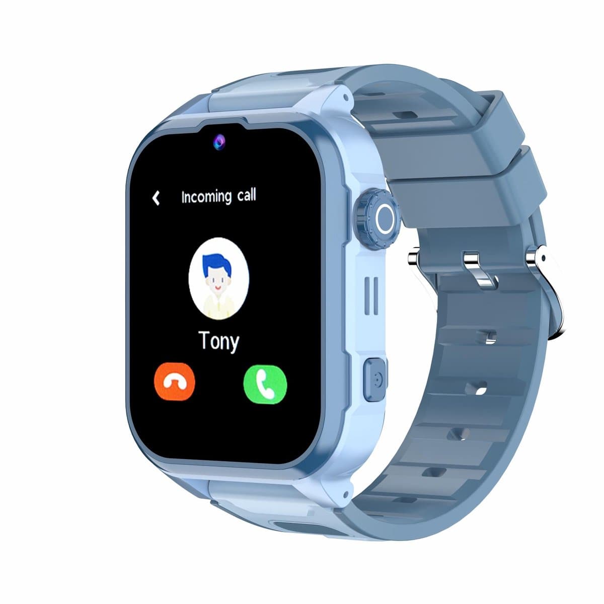Denver Kindersmartwatch met GPS - Videobellen/SMS - SOS-knop - 4G - GPS Tracker - Simkaart - SWGL149BU - Blauw — afbeelding 1