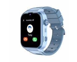 Denver Kindersmartwatch met GPS - Videobellen/SMS - SOS-knop - 4G - GPS Tracker - Simkaart - SWGL149BU - Blauw