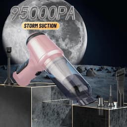 Draagbare Stofzuiger - Handstofzuiger Mini - Auto Interieur Reinigen - Sterke Zuigkracht - 500 Gram - Grijs — thumbnail 4