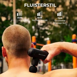 Massage Gun - Spierherstel Apparaat - Spierontspanning - Infrarood Technologie - 22.1 cm - Zwart — thumbnail 5