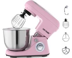 Keukenmachine - Mixer - Bakken en Koken - 6 Snelheden - 5L Kom - Beige