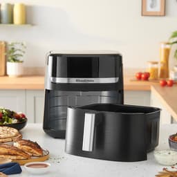 Heteluchtfriteuse - Airfryer - Gezond Koken - 9 Kookfuncties - 5.5 Liter - Zwart — thumbnail 3