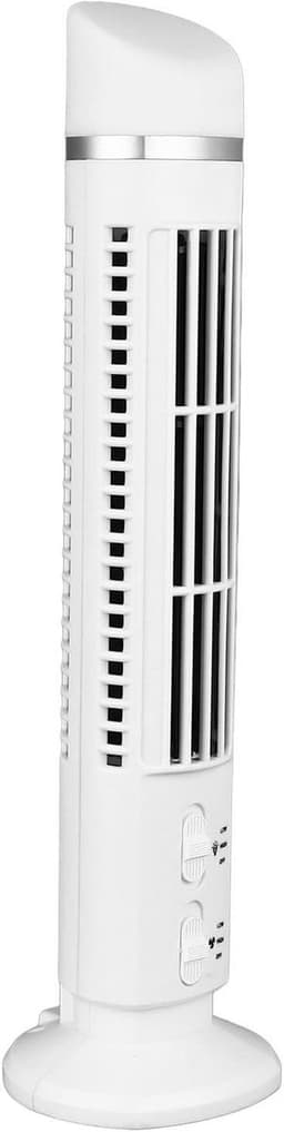Bladloze Torenventilator - Stille Bureauventilator - Kantoor Studie - Compact Licht - 39x11x10cm - Wit — thumbnail 1