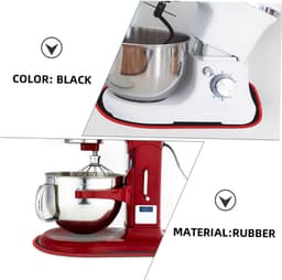 Mixer Glijpads Set - Apparaat Onderzetters - Keuken Gemak - Antislip Bewegingsmat - 33x20cm - Rood — thumbnail 4
