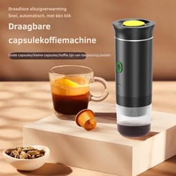KAD® Draagbare Koffiemachine - Blender To Go - Draagbare Blender - Zwart - 9cm × 9cm × 27cm — thumbnail 5