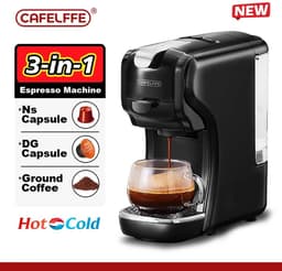 Seth Select 3-in-1 Capsule Koffiezetapparaat – Geschikt voor Nespresso & Dolce Gusto – Espresso & Cappuccino – Warm/Koud – Zwart — thumbnail 3