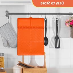 Siliconen Grillmat voor Gasgrill en Tafel, BBQ Accessoires, Spatelmat voor Keuken en Buiten koken, Antikleef en Duurzaam — thumbnail 4