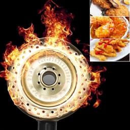 Gasfriteuse Dubbel - Friteuse met manden - Thuis Frituren - Roestvrij staal - 22 liter - Zilver — thumbnail 4