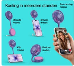 Fresh 'n Rebel Magnetic Fan - Vivid Violet — thumbnail 2