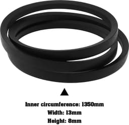 Dailygoods - V-Type Rubber Aandrijfriem voor Grasmaaier - 1350 mm Binnenomtrek — thumbnail 2