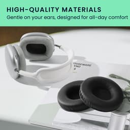 kwmobile 2x oorkussens geschikt voor Sennheiser HD25 / HD25-1 II / HD250BT - Earpads voor koptelefoon in zwart — thumbnail 2