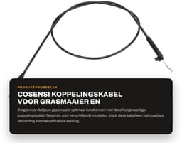 Dailygoods- Remkabel 147,32 cm - Geschikt voor Toro Maaier 20013/20014/20017 - Onderdeelnummer 104-8676 - Duurzaam materiaal - Betrouwbaar en praktisch - Kabel — thumbnail 1