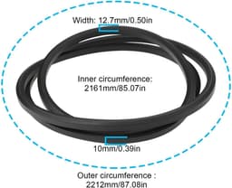 Dailygoods - Grasmaaier Dubbelzijdige Riem SB35065700/0 - Compatibel met Sabo 92-13H — thumbnail 3