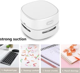 Draadloze USB Oplaadbare Handstofzuiger voor Bureau, Auto en Thuisgebruik — thumbnail 3