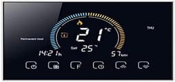Slimme Wifi Thermostaat voor Vloerverwarming en Centrale Verwarming, Zwart — thumbnail 1