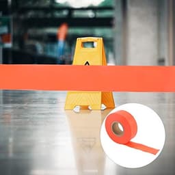 Hoge zichtbaarheidsmarkeringstape, vlaggentape, lengte 45 m/147,5 ft, oranje (oranje) — thumbnail 3