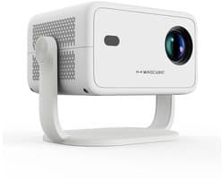 VIEMAE Beamer - Projector - Full HD - Wifi - Bluetooth - 650 ANSI - Android - 360° draaibare projectie - Ingebouwde HI-Fl - Wit
