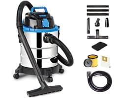 YOR® Karcher - Karcher Stofzuiger - Bouwstofzuiger - Festool Stofzuiger - Bouwstofzuiger Zonder Zak - Blauw en Zwart - 35cm x 35cm x 51cm