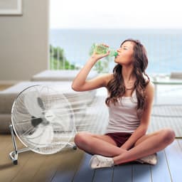 AREBOS Vloerventilator 18" Blazer Ventilator 120W 50Hz Zilver Chroom Ventilator — thumbnail 3