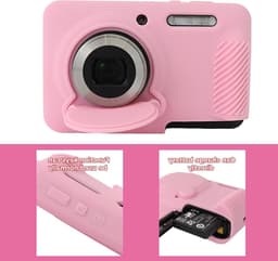Beschermende Camera Case voor Kodak PIXPRO FZ55 - Zacht Siliconen Hoesje met Verwijderbare Lens Case, Antislip en Krasbestendig — thumbnail 4