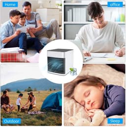 Mini Airco – USB Luchtkoeler met Watertank – Air Cooler – Ventilator – Draagbare Airconditioning – Voor Slaapkamer & Kantoor — thumbnail 5
