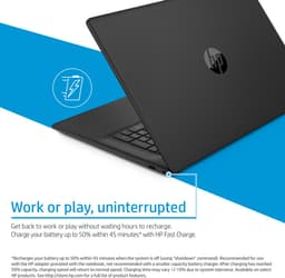 HP 17-cn0104na Intel® Pentium® Silver N5030 Laptop 43,9 cm (17.3") Full HD 8 GB DDR4-SDRAM 128 GB SSD Wi-Fi 5 (802.11ac) Windows 11 Home in S mode Zwart — thumbnail 5