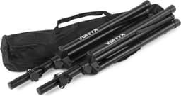 Luidspreker standaard - Vonyx set van 2x speaker standaard in tas - max. hoogte 175cm - Max. gewicht 30kg - Zwart — thumbnail 2