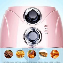Luchtfriteuse met 2,5 liter capaciteit, huishoudelijke automatische uitschakelbare rookloze luchtfriteuse met timer en temperatuurregeling, blauw nuttig The New — thumbnail 3