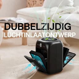 KLS® Luchtreinigers met Hepa Filter - Luchtreiniger Hepa Filter - Luchtreiniger - Zwart - 15cm x 16cm x 25cm — thumbnail 5