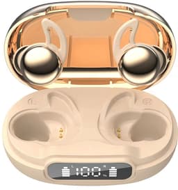 De Beste Gadgets Sleep Earbuds – Slaap Oordopjes voor Zijslapers – Bluetooth 6.1 – Noise Cancelling – White Noise – 48 Uur Batterij – USB-C – Goud — thumbnail 1