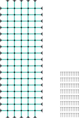geitjes die Netto met Mount Basis voor 48" × 144" Houten Kaders beklimmen — thumbnail 1