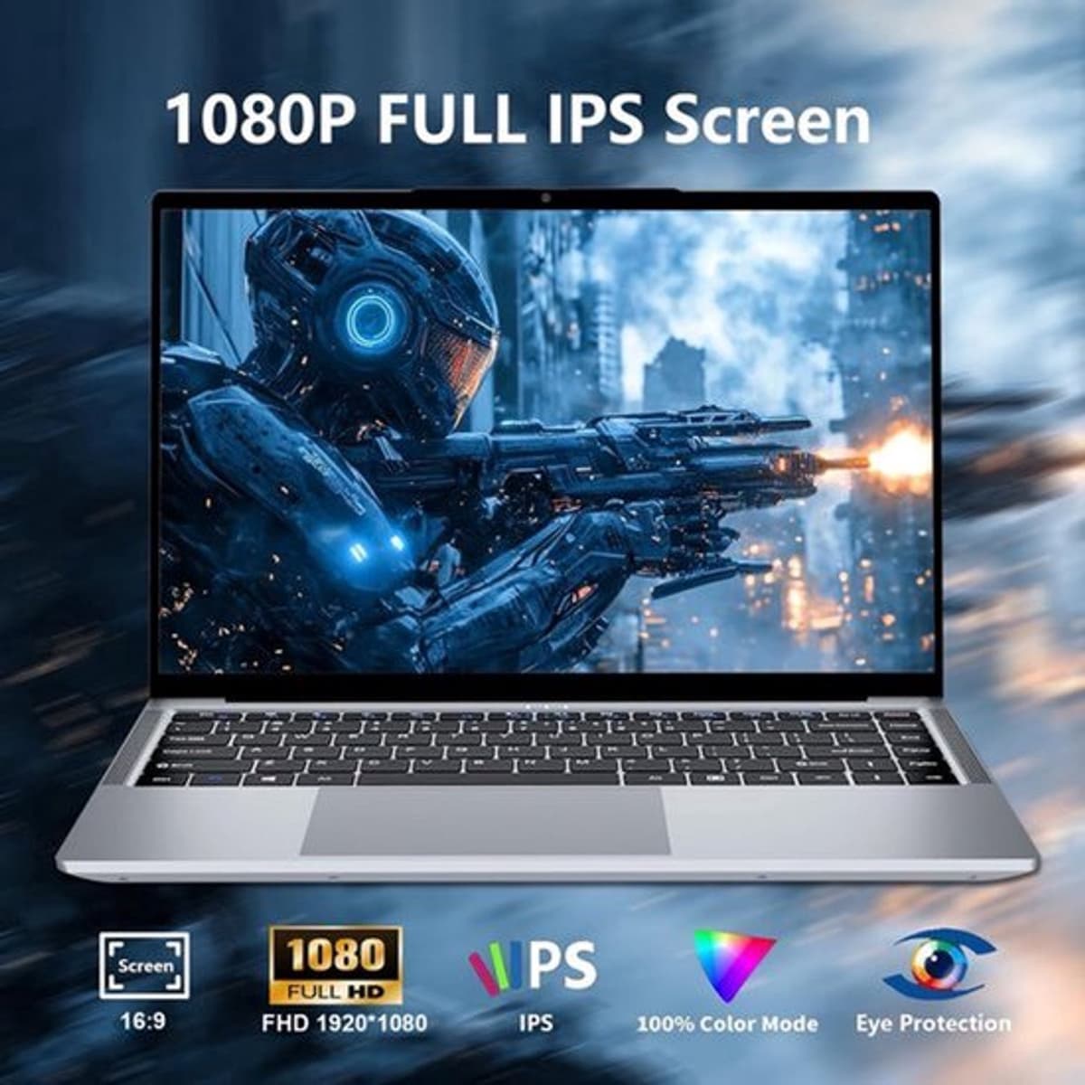 Laptop Ultradun - 12GB RAM 2TB SSD - 14.1 Inch IPS Scherm - 1920 x 1080 Resolutie - Metaal Behuizing - Windows 11 Pro — afbeelding 1