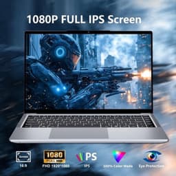 Laptop Ultradun - 12GB RAM 2TB SSD - 14.1 Inch IPS Scherm - 1920 x 1080 Resolutie - Metaal Behuizing - Windows 11 Pro — thumbnail 1