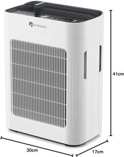 Luchtreiniger HEPA-Filter - Dubbele Zuigkracht 42,5 W - Voor 100 m² - Wit - Draagbare Luchtzuiveraar — thumbnail 3