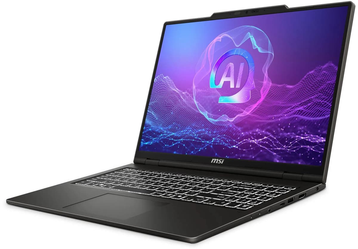 MSI VenturePro 16 A2RWFG-069NL Intel Core 7 240H Netbook 40,6 cm (16) 2K 16 GB DDR5-SDRAM 512 GB SSD NVIDIA GeForce RTX 5060 Wi-Fi 6E (802.11ax) Windows 11 Pro Grijs — afbeelding 1