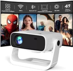 Beamer Android 11 Smart - 650 ANSI Lumen - 1920 x 1080 Resolutie - LED - Draagbaar - Voor Gaming En Thuisbioscoop — thumbnail 1