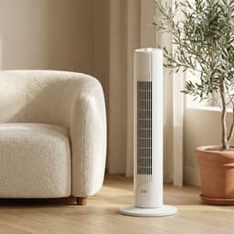 Energiezuinige Ventilator - Torenventilator met 3 blaasstanden en oscilatie - Slaapkamer - Wit - JAP Quebec — thumbnail 4