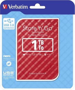 Draagbare harde schijf 1 TB USB 3.0 - Rood — thumbnail 2