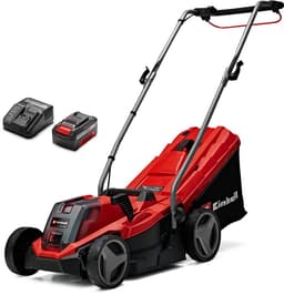 Einhell Accu Grasmaaier GE-CM 18/33 Li Kit - Power X-Change - 18 V/Li-Ion - Maaibreedte: 33 cm - Aanbevolen gazonoppervlakte: tot 200 m² - 30 L opvangzak - Maaihoogte: 25-65 mm - Incl. 4.0 Ah Accu en lader — thumbnail 1