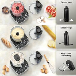Krachtige Keukenmachine met Hakmolen, Mixer en Diversen Accessoires - 1300W — thumbnail 2