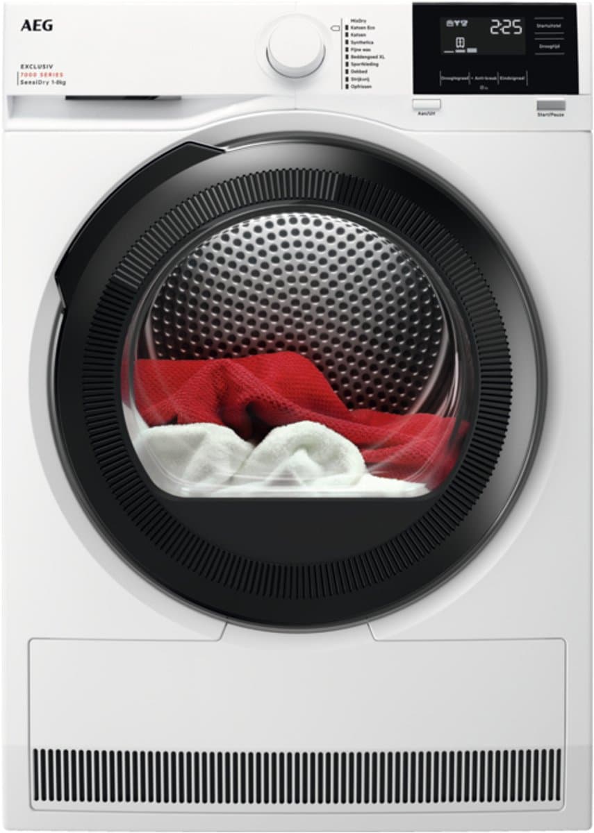 AEG TR7BOCHUM 7000 serie SensiDry - Wasdroger Warmtepompdroger - Wit — afbeelding 1